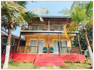 Balcone o terrazza di Parisa beach resort Tarkarli Bhogwe