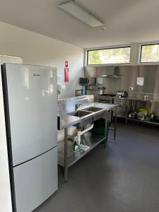 高山村埃文提斯特假日公园的厨房或小厨房