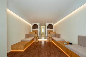 Posezení v ubytování 汕头妈屿蓝MASULAND Sea View Hotel