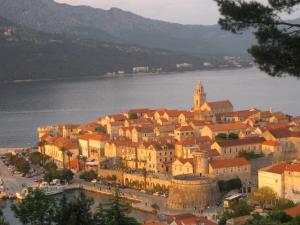 a town on the shore of a body of water at Maison Marmont in Vela Luka