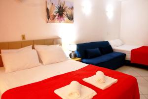 Katil atau katil-katil dalam bilik di Flats em frente ao Allianz Parque - HOTEL EM PERDIZES