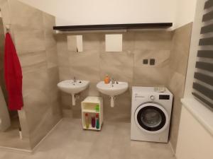 Koupelna v ubytování Apartmány Kortan