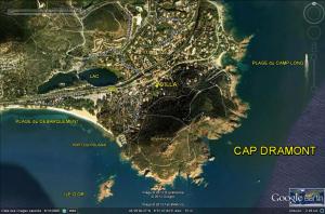 Villa Cap Dramontの鳥瞰図