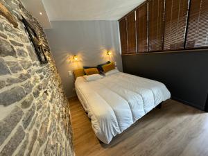 Postel nebo postele na pokoji v ubytování Studio cosy Bretagne sud