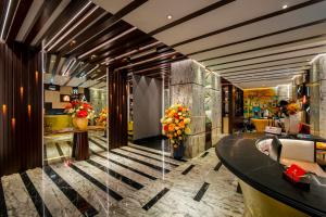 Khu vực ghế ngồi tại Aurora Premium - A Lifestyle Hotel