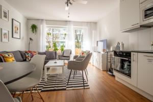 Kuhinja oz. manjša kuhinja v nastanitvi Special PRIMERO PICASSO Apartment Basel, Bahnhof Grossbasel 10-STAR