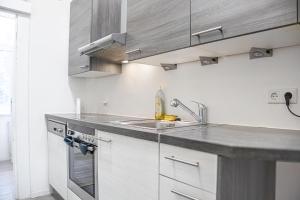 A kitchen or kitchenette at Delightful 2BR Apt.-Near Wiener Stadthalle