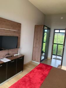 Televiisor ja/või meelelahutuskeskus majutusasutuses Rock View Resort