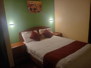 Postel nebo postele na pokoji v ubytování Rumi's Inn