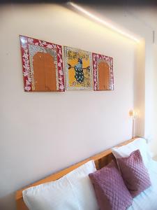 Postel nebo postele na pokoji v ubytování Sukoon River Homestay