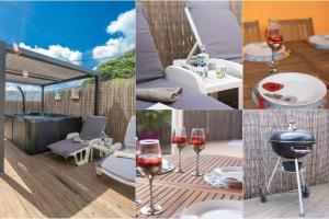 Patio nebo venkovní prostory v ubytování L'espace Coconing