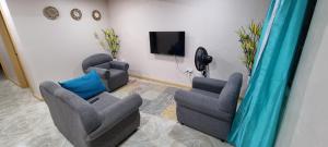 TV a/nebo společenská místnost v ubytování Olivia's Island Serenity Apt1