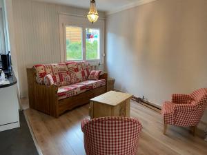 Posezení v ubytování Très bel appartement au centre de Font Romeu