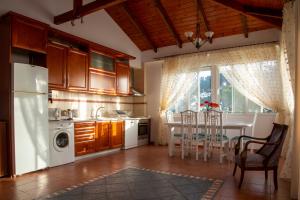 Η κουζίνα ή μικρή κουζίνα στο Thasos Blue Apartments 