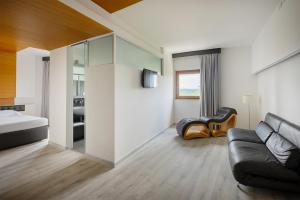 TV a/nebo společenská místnost v ubytování Precise House Montaperti Siena