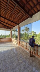 Balkón nebo terasa v ubytování Casa de Temporada Sitio Tope