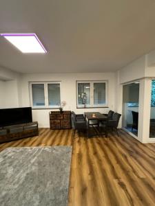 Χώρος καθιστικού στο Zeitperlewohnen Beige