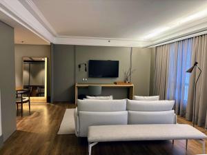 TV a/nebo společenská místnost v ubytování Novotel Florianopolis