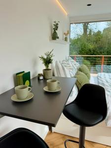 Ruang duduk di Chalet im Grünen
