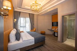 Postel nebo postele na pokoji v ubytování Icon Hotel Bomonti + 37 fotografií