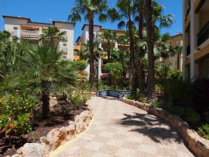 Vonkajšia záhrada v ubytovaní Sunny apartment Aldea Del Mar near the sea