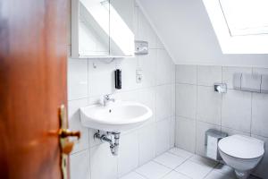 a bathroom with a sink and a toilet at Smart Resorts B&B1 BB1 135 in Winterberg +44 photos