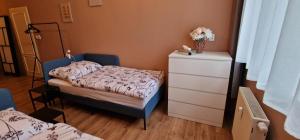 Postel nebo postele na pokoji v ubytování Apartmány U sovy + 4 fotografie