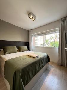 Postel nebo postele na pokoji v ubytování Departamento completo en zona principal de la ciudad, buen pastor, plaza españa, patio olmos