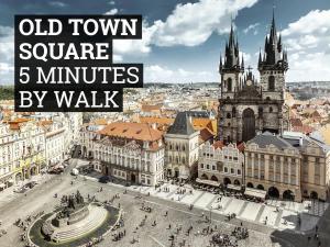 an old town square with the old town square minutes by walk at 3 Bedroom - Central Superior-Flat 115m2 in Prague