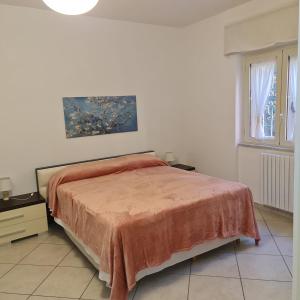 a bedroom with a bed and a painting on the wall at Angelo's House - Il Tanguero in Pellezzano +4 photos
