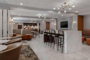 TV a/nebo společenská místnost v ubytování Hampton Inn by Hilton Brampton - Toronto