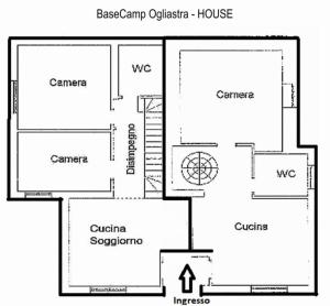 Planimetria di BaseCamp Ogliastra - House