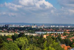 Vista generica su Dresda o vista sulla città dall'interno dell'hotel