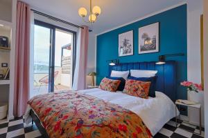 Postel nebo postele na pokoji v ubytování Chambre d'hôte luxe vue mer Miami