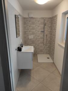 A bathroom at Terme Apartment Levico