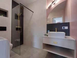 Koupelna v ubytování Apartamenty Lubin