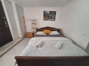 Postel nebo postele na pokoji v ubytování Ortachala Summer House