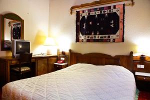 Postel nebo postele na pokoji v ubytování HOTEL SPA MONTANA