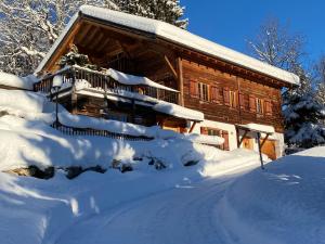 Chalet Tschengla semasa musim sejuk