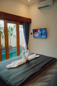Televisyen dan/atau pusat hiburan di Villa Kamini Lovina - Private Villa