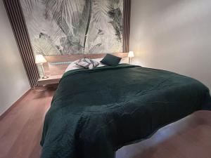 a bedroom with a bed with a large window at Esprit Palace, coeur de Mulhouse in Mulhouse +16 photos