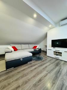 TV a/nebo společenská místnost v ubytování Apartments Paradise
