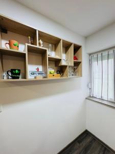 Kuchyň nebo kuchyňský kout v ubytování Apartments Paradise