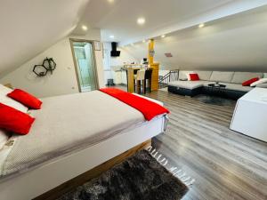 Postel nebo postele na pokoji v ubytování Apartments Paradise