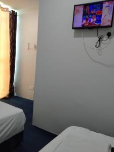 TV a/nebo společenská místnost v ubytování Enviropath Hotel