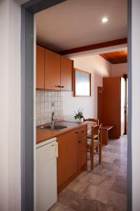 Kuchyň nebo kuchyňský kout v ubytování Vlachakis Hotel