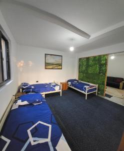 Postel nebo postele na pokoji v ubytování Stone House Hostel Elbasan