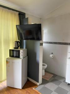 Kuchyň nebo kuchyňský kout v ubytování Tuapandula accomodation