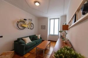 Khu vực ghế ngồi tại Casa Chiara, appartamento nel cuore di Bergamo