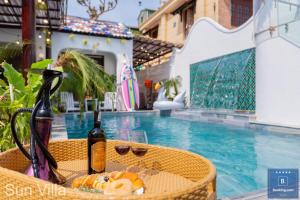 Bazén v ubytování Sun Villa Resort Mini - Trệt Không Lầu - Full Giải Trí nebo v jeho okolí